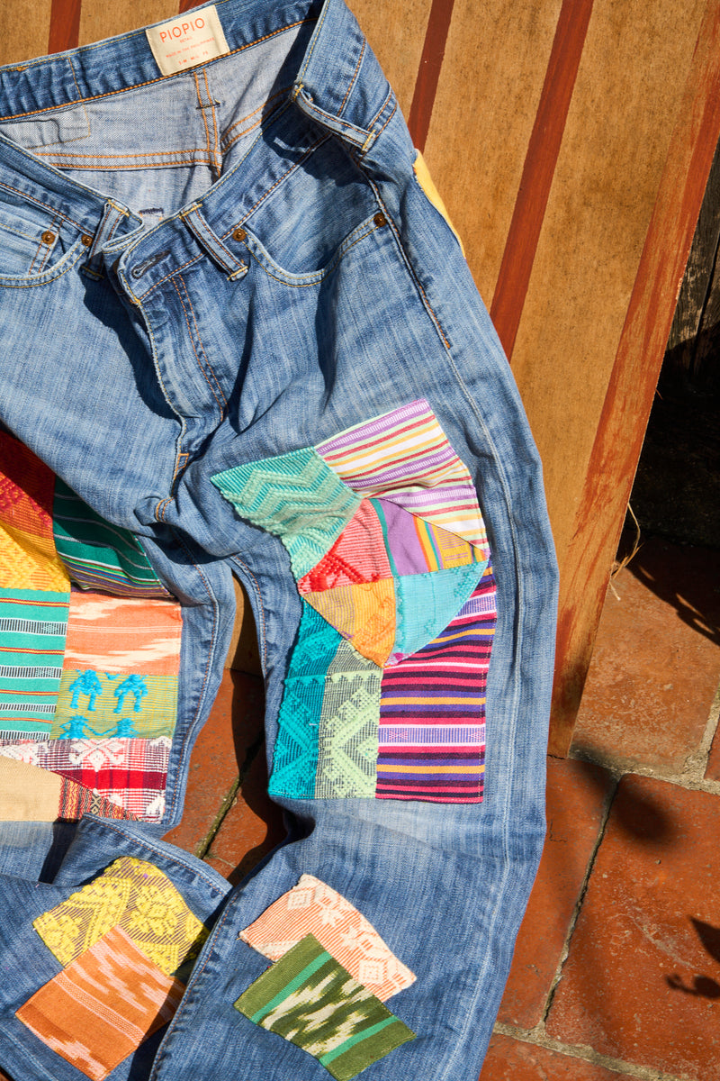 Apple Patch Denim Pant